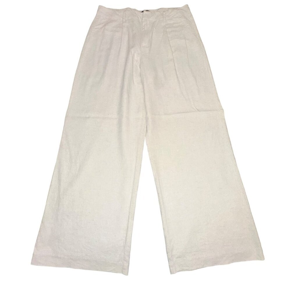 Women's Wide Leg Cream Pants